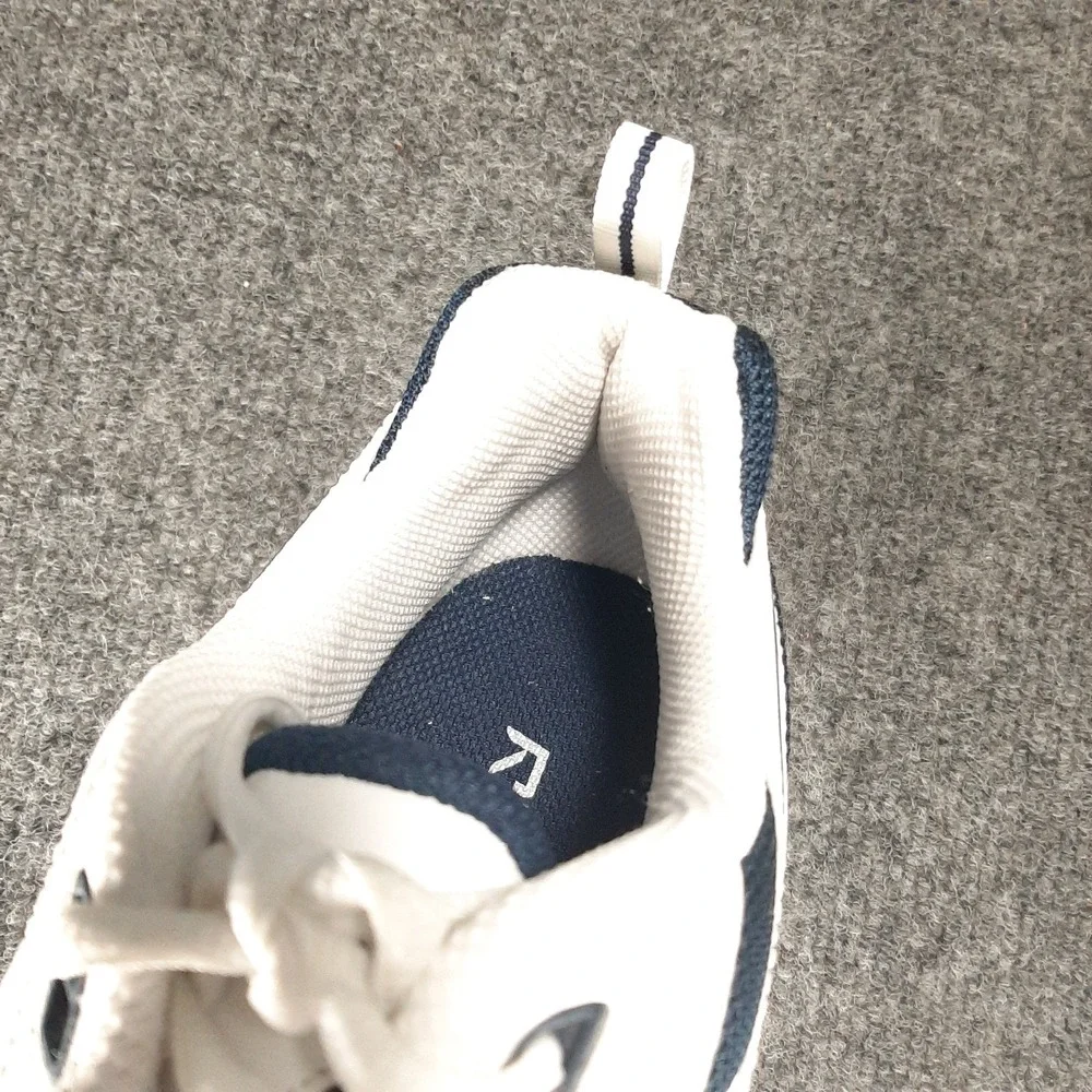 Reebok RB805 Royal Trainer Men's 10 White Navy Silver Cross Training Shoes